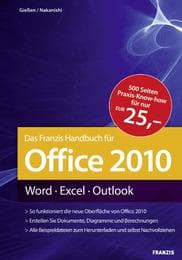 Cover von Das Franzis Handbuch für Office 2010
