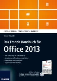 Cover von Das Franzis Handbuch für Office 2013