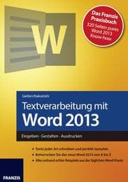 Cover von Textverarbeitung mit Word 2013