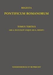 Cover von Regesta Pontificum Romanorum