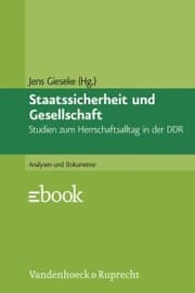 Cover von Staatssicherheit und Gesellschaft