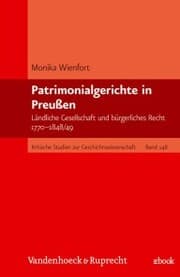 Cover von Patrimonialgerichte in Preußen