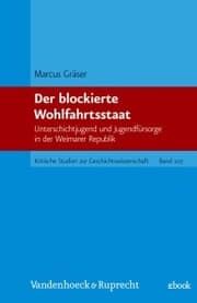 Cover von Der blockierte Wohlfahrtsstaat
