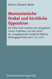 Cover von Montanistische Orakel und kirchliche Opposition