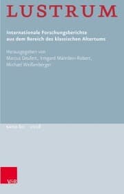 Cover von Lustrum Band 60 - 2018