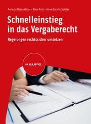 Cover von Schnelleinstieg in das Vergaberecht