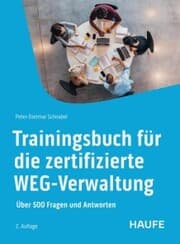 Cover von Trainingsbuch für die zertifizierte WEG-Verwaltung