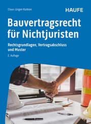 Cover von Bauvertragsrecht für Nichtjuristen