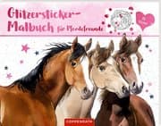 Cover von Glitzersticker-Malbuch für Pferdefreunde