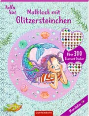 Cover von Malblock mit Glitzersteinchen - Mandalas Nella Nixe