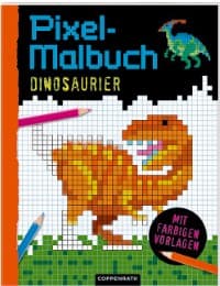 Cover von Pixel-Malbuch Dinosaurier