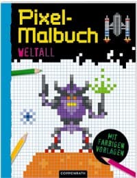 Cover von Pixel-Malbuch - Weltall