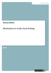 Cover von Motivation at work: Goal Setting