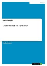 Cover von Literaturkritik im Fernsehen
