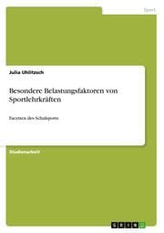 Cover von Besondere Belastungsfaktoren von Sportlehrkräften