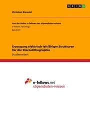 Cover von Erzeugung elektrisch leitfähiger Strukturen für die Stereolithographie