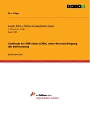 Cover von Contracts for Difference (CFDs) unter Berücksichtigung der Besteuerung