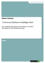 Cover von 'Und wozu Dichter in dürftiger Zeit'