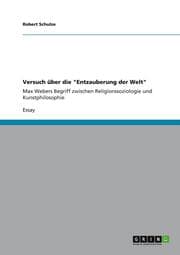 Cover von Versuch über die 'Entzauberung der Welt'