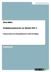 Cover von Praktikumsbericht im Modul SPS 2