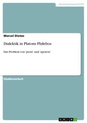 Cover von Dialektik in Platons Philebos