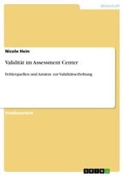 Cover von Validität im Assessment Center