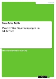 Cover von Passive Filter für Anwendungen im NF-Bereich