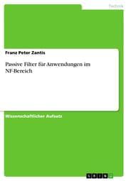 Cover von Passive Filter für Anwendungen im NF-Bereich