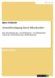 Cover von Armutsbeseitigung durch Mikrokredite?