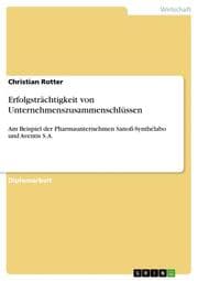 Cover von Erfolgsträchtigkeit von Unternehmenszusammenschlüssen
