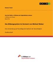 Cover von Das Bildungssystem im Horizont von Michael Walzer