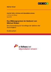 Cover von Das Bildungssystem im Horizont von Michael Walzer