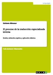 Cover von El proceso de la traducción especializada inversa
