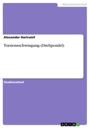 Cover von Torsionsschwingung (Drehpendel)