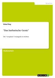 Cover von 'Das barbarische Genie'