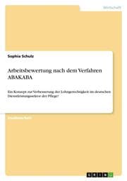Cover von Arbeitsbewertung nach dem Verfahren ABAKABA