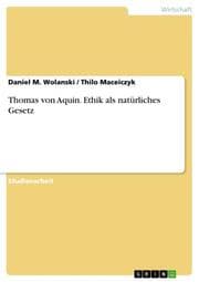 Cover von Thomas von Aquin. Ethik als natürliches Gesetz