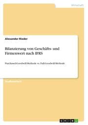 Cover von Bilanzierung von Geschäfts- und Firmenwert nach IFRS