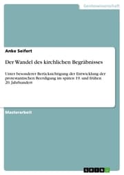 Cover von Der Wandel des kirchlichen Begräbnisses