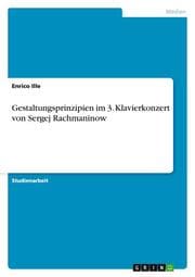 Cover von Gestaltungsprinzipien im 3.Klavierkonzert von Sergej Rachmaninow