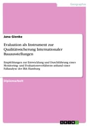 Cover von Evaluation als Instrument zur Qualitätssicherung Internationaler Bauausstellungen