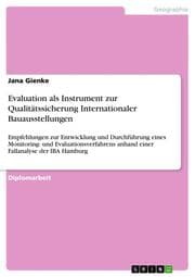 Cover von Evaluation als Instrument zur Qualitätssicherung Internationaler Bauausstellungen