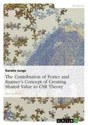 Cover von The contribution of Michael Porter and Mark Kramer's concept of Creating Shared Value to CSR theory