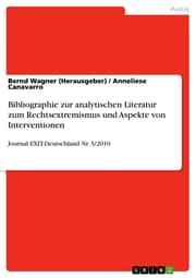 Cover von Bibliographie zur analytischen Literatur zum Rechtsextremismus und Aspekte von Interventionen