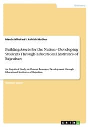 Cover von Building Assets for the Nation - Developing Students Through Educational Institutes of Rajasthan