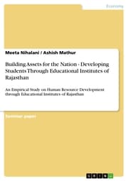 Cover von Building Assets for the Nation - Developing Students Through Educational Institutes of Rajasthan
