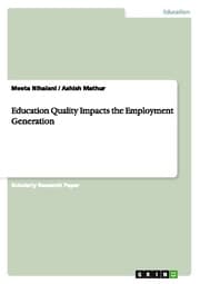 Cover von Education Quality Impacts the Employment Generation