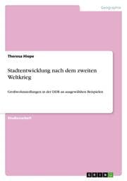 Cover von Stadtentwicklung nach dem zweiten Weltkrieg