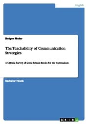 Cover von The Teachability of Communication Strategies