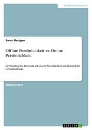 Cover von Offline Persönlichkeit vs. Online Persönlichkeit